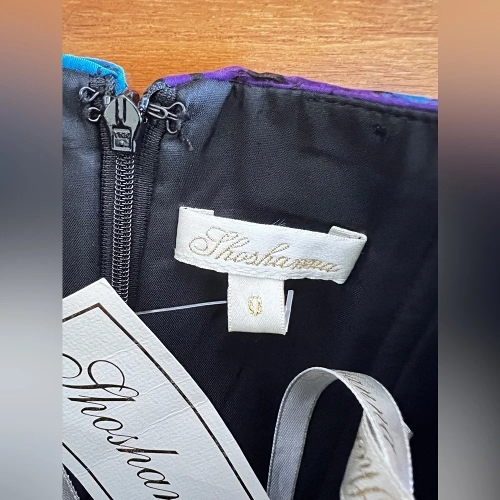 Shoshanna jewel tone strapless Mini dress silk fit and flare sz 0 cocktail party - Picture 12 of 15